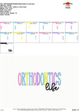Orthodontics Life Embroidery Design 1768AD