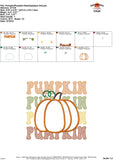 Pumpkin Pumpkin Satin Applique Design