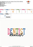Dentist Embroidery Design