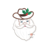 Cowboy Santa Satin Applique Design