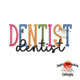 Dentist Embroidery Design