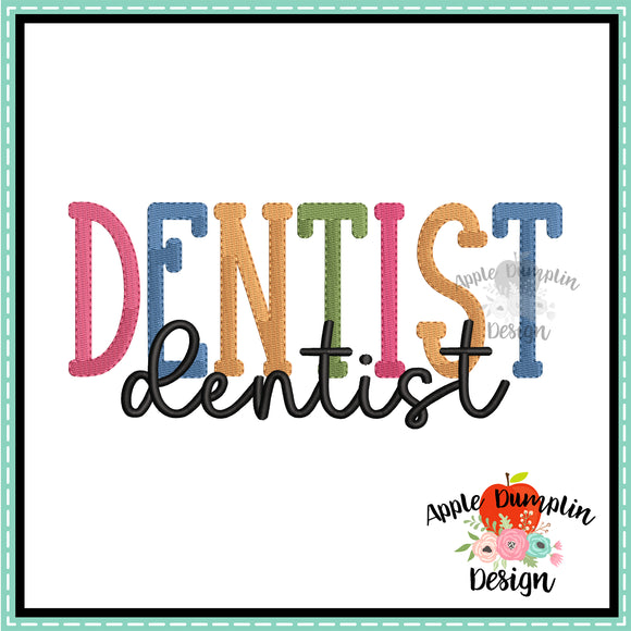 Dentist Embroidery Design