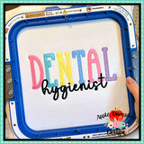 Dental Hygienist Embroidery Design