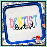 Dentist Embroidery Design 1765AD