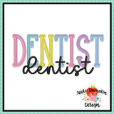 Dentist Embroidery Design 1765AD