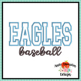 Eagles Baseball Applique Design 1793AD