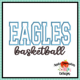 EaglesBasketball Applique Design 1794AD