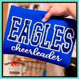 Eagles Cheerleader Applique Design 1795AD
