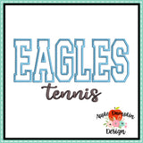 Eagles Tennis Applique Design 1798AD