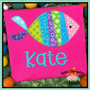 Fish Zigzag Applique Design