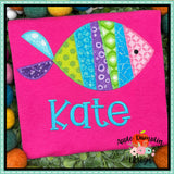 Fish Zigzag Applique Design