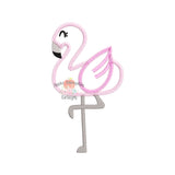 Flamingo Zigzag Applique Design