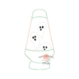 Ghost Lava Lamp Bean Stitch Applique Design