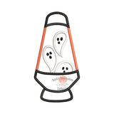 Ghost Lava Lamp Satin Applique Design