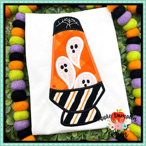 Ghost Lava Lamp Satin Applique Design