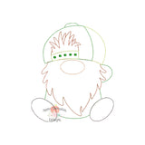 Gnome with Hat Bean Stitch Applique Design