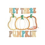 Hey There Pumpkin Satin Applique Design