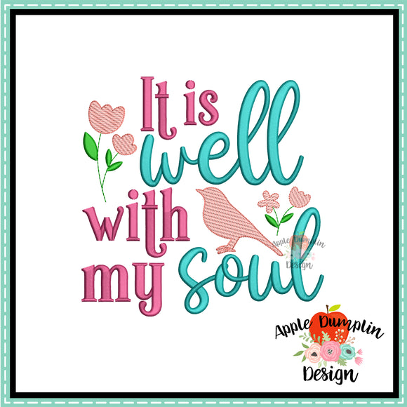 It is Well with my Soul Embroidery Design