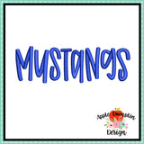 Mustangs Embroidery Design 1864AD