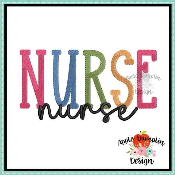 Nurse Embroidery Design