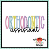Orthodontics Assistant Embroidery Design 1767AD