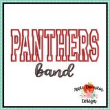 Panthers Band Applique Design 1804AD