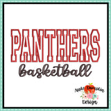 Panthers Basketball Applique Design 1806AD