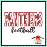 Panthers Football Applique Design 1808AD