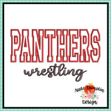 Panthers Wrestling Applique Design 1813AD