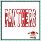 Panthers Applique Design 1803AD
