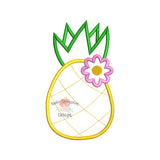 Pineapple Flower Satin Applique Design 1562AD