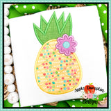 Pineapple Flower Satin Applique Design 1562AD