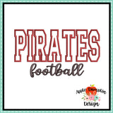 Pirates Football Applique Design 1841AD