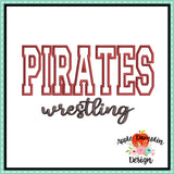 Pirates Wrestling Applique Design 1846AD