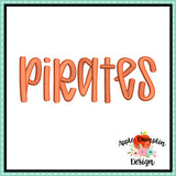 Pirates Embroidery Design 1850AD