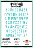 Preppy Girls Satin Embroidery Font 1849AD