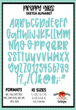 Preppy Girls Sketch Embroidery Font 1867AD