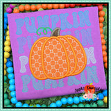 Pumpkin Pumpkin Satin Applique Design