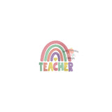 Teacher Rainbow Mini Embroidery Design