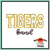 Tigers Band Applique Design 1815AD