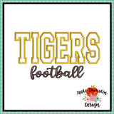 Tigers Football Applique Design 1819AD