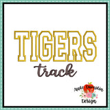 Tigers Track Applique Design 1822AD