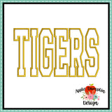 Tigers Applique Design 1814AD