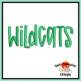 Wildcats Embroidery Design 1854AD