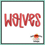 Wolves Embroidery Design 1862AD