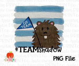 Team Shadow Boy Watercolor Printable Design PNG