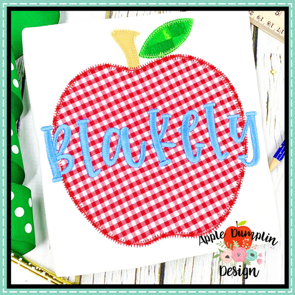 Apple Zigzag Applique Design