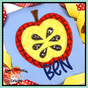 Apple Zigzag Applique Design