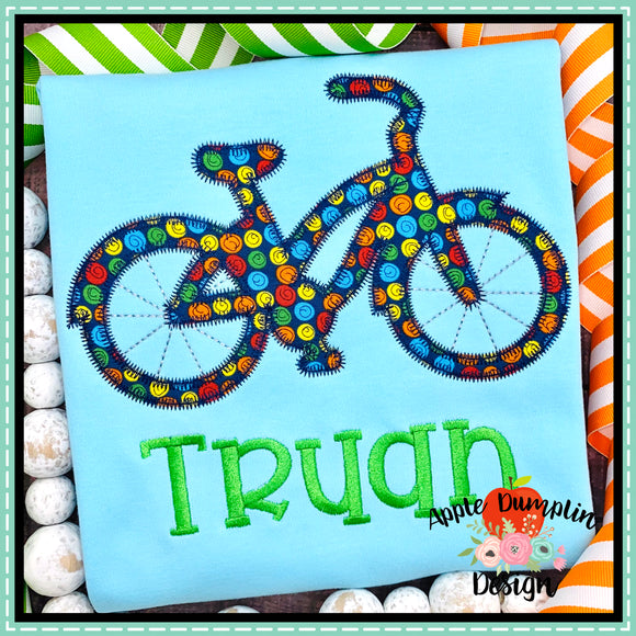 Bicycle Zigzag Applique Design