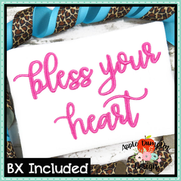 Bless Your Heart Embroidery Alphabet